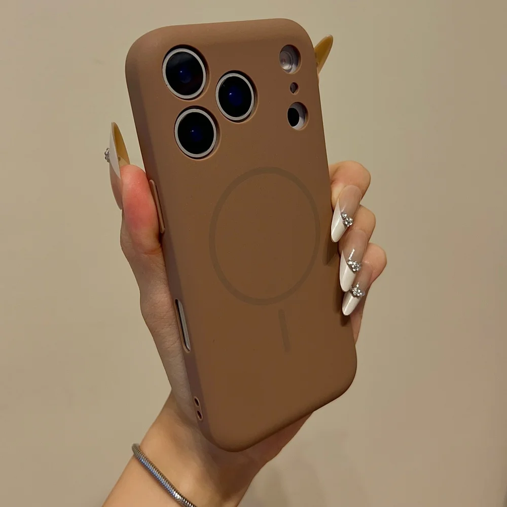 Deluxe Magnetic Phone Case with Magsafe Compatibility - Shockproof and Wireless Charging-Ready