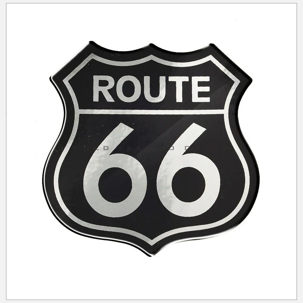 3D ڵ Ÿϸ ƼĿ, ̱,  ROUTE 66  ΰ,  ũ е, Į ƼĿ