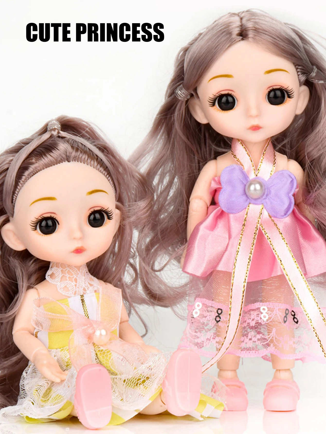 미니 인형 라이트 케이크 하우스, 조명 인형 케이크 선물 상자, 소녀 생일 선물, 16cm