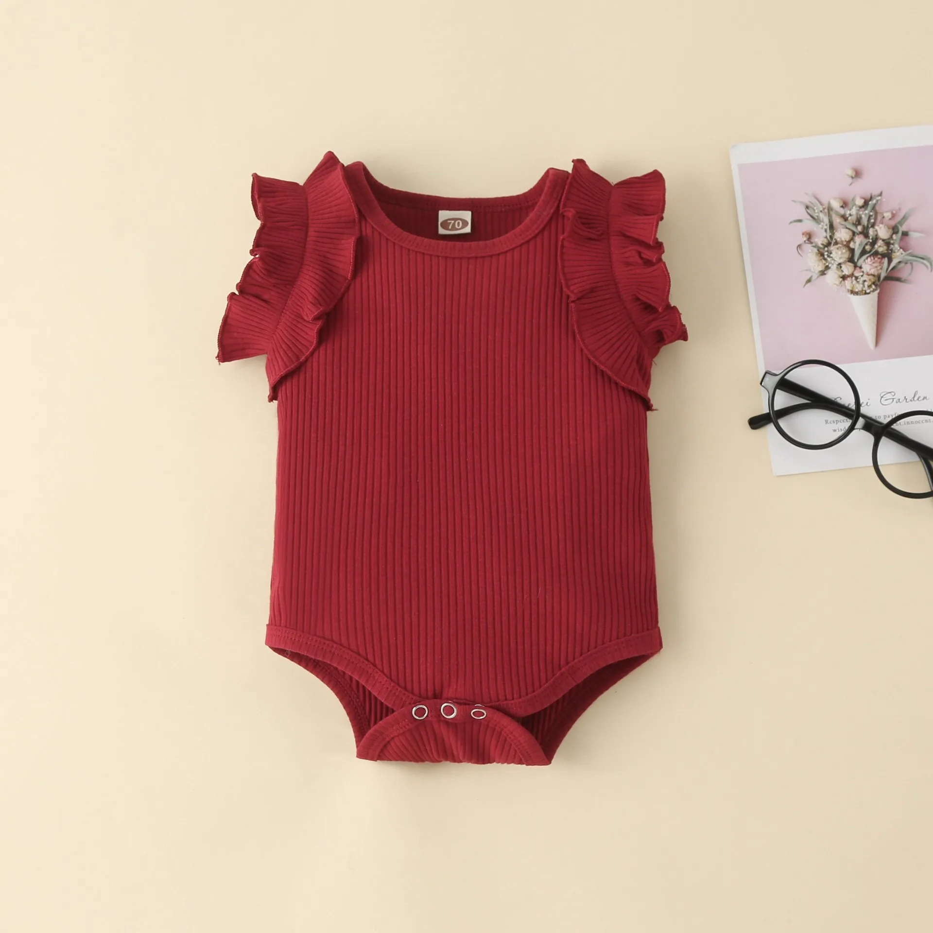 Ircomll Sommer Baby Mädchen Kleidung Set Neue Geboren Bodys + Kurze Hosen Infant Rüschen Body Top Kurzen rock 2PCS Outfits Sets – Detail 3