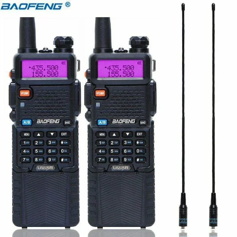 Baofeng Uv-5R Ham Radio Palmare-Aggiornato Di Baofeng Uv-5R Walkie Talkie Radio Bidirezionale Dual Band Con Batteria Da 3800Mah