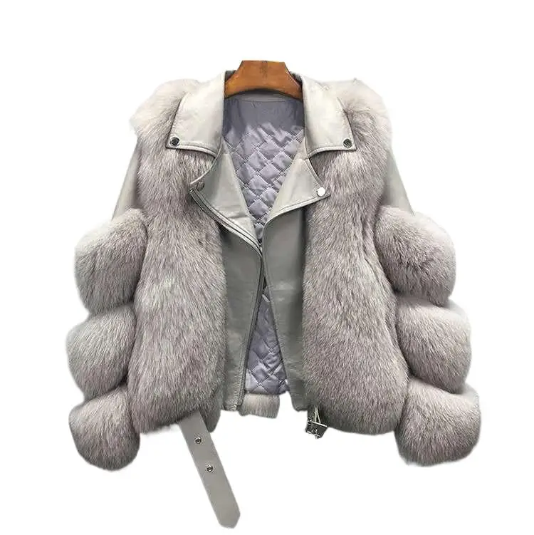 

2023 Women's Clothing Fashion Imitation Fox Fur Fur Short Coat Winter New 6