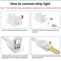 2Pin 3Pin 4Pin 5Pin 6Pin LED Connector 8mm 10mm 12mm LED Strip To Strip Strip To Wire for SMD LED Strip Light Connectors Buckle - Image 2