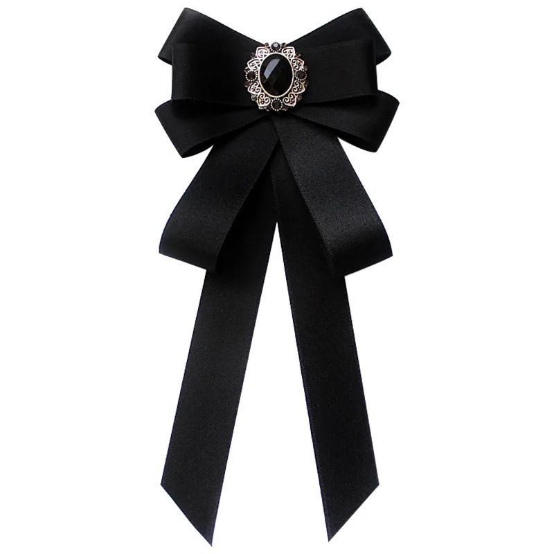 Bow Tie Handmade Fashion Butterfly Knot Ribbon Diamond College Rhinestone Shirt Gift for Men Accessories
