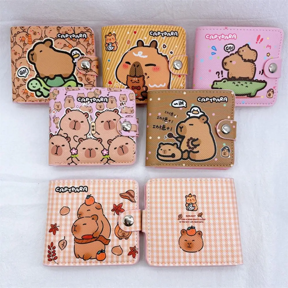 Cartoon Capybara Coin Purse Wallet Card Holder