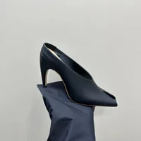 Show Style 10.5cm High Heel Fish Mouth Sandals Spring/Summer Black and White Fashion Sexy Professional Commuter Slippers Size 43
