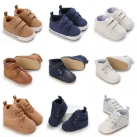VALEN SINA 0-18Months Casual Sneakers White Baptism Shoes Boy Girl Classical Sport Soft Sole PU Leather Multi-Color First Walker 1