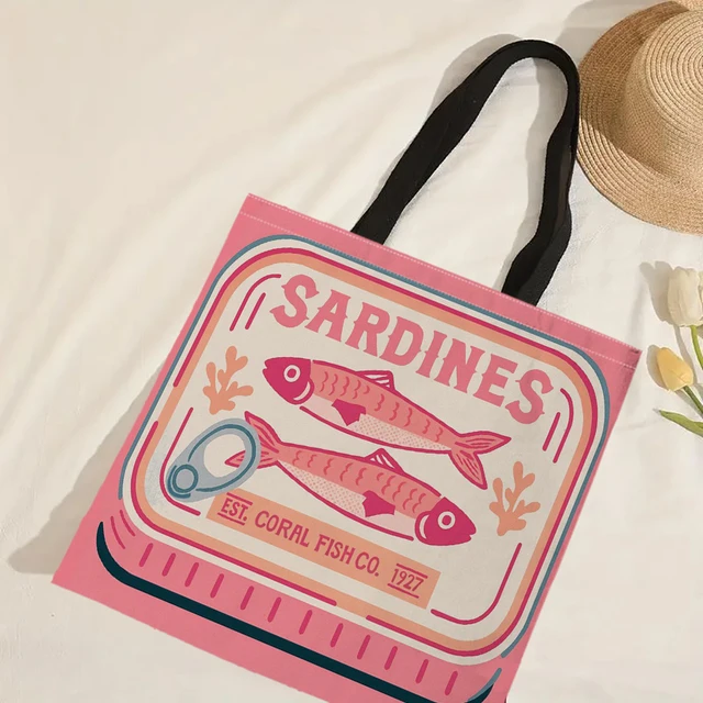 Sardine Graphic Tote Bag