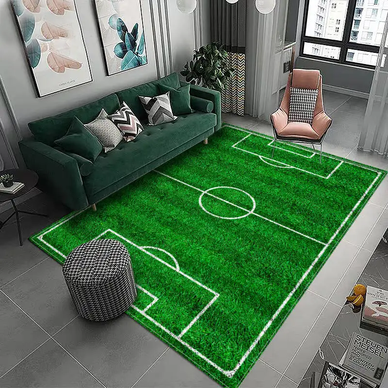 Tapis de chambre Lino Kids Terrain Football Marius