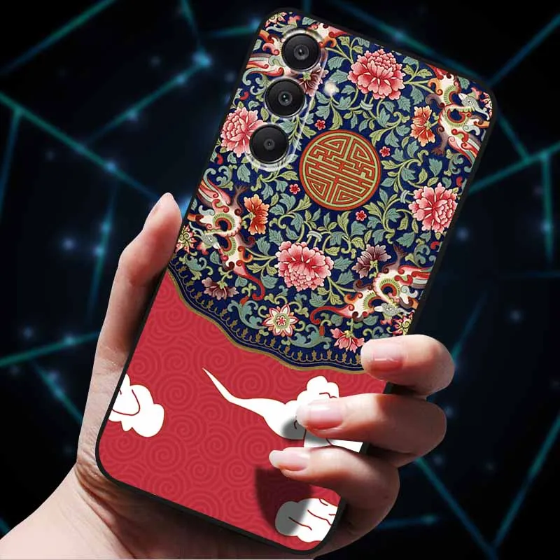 3D Floral Embossed Soft Silicone Phone Case - Elegant Back Cover Shell