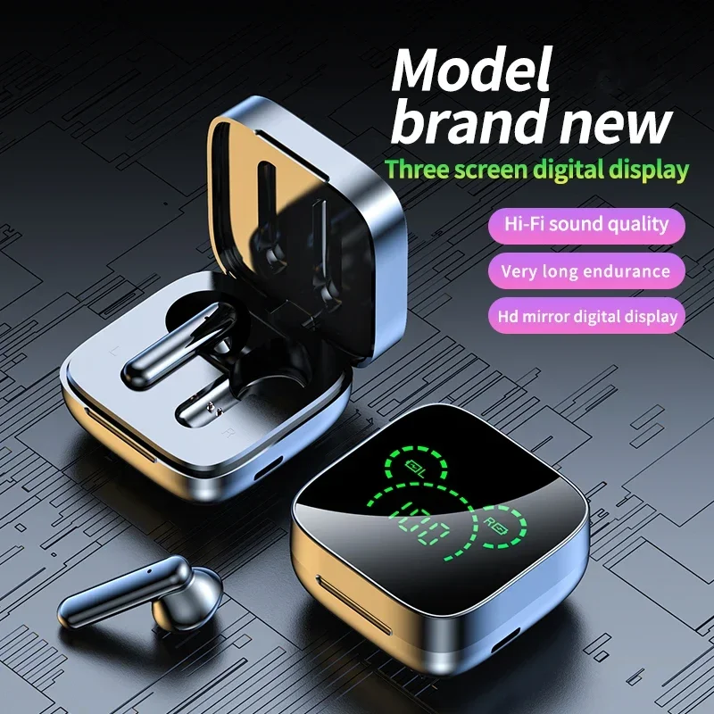 

InvisiSoleeanre Wireless Headset Noise Reduction In-Ear Earbuds with Microphone Earphones Bluetooth Headphones Sports Gaming