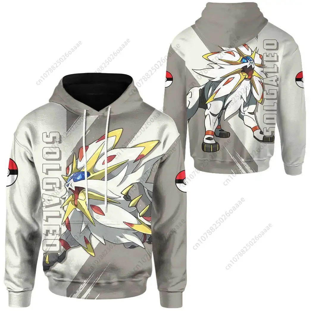 

2024 Pokemon Psyduck Solgaleo 3d Print Hoodie Men Women Casual Sweatshirt Zipper Hoodie Fashion Streetwear Kids Pullover Hoodie