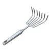 Stainl Steel Welded Handle Small Rake Garden Multi-Claw Loosen Soil Rake Seood Driving Garden Tool Metal Handheld 4