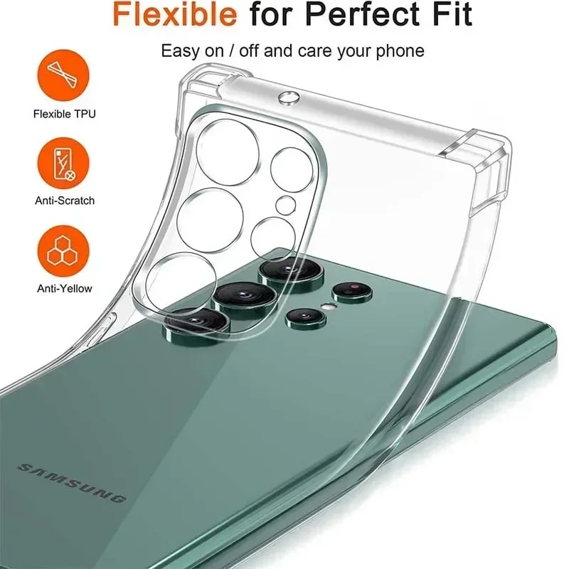 Transparent Shockproof Protective Silicone Phone Case