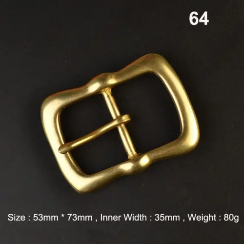 Premium Solid Brass Pin Buckle for Leather Craft and Belt Replacement