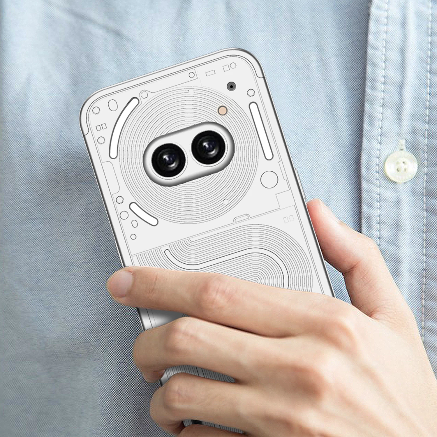 Shockproof Plastic Matte Case For Nothing Phone 2A Ultra-thin Back Light Precisi
