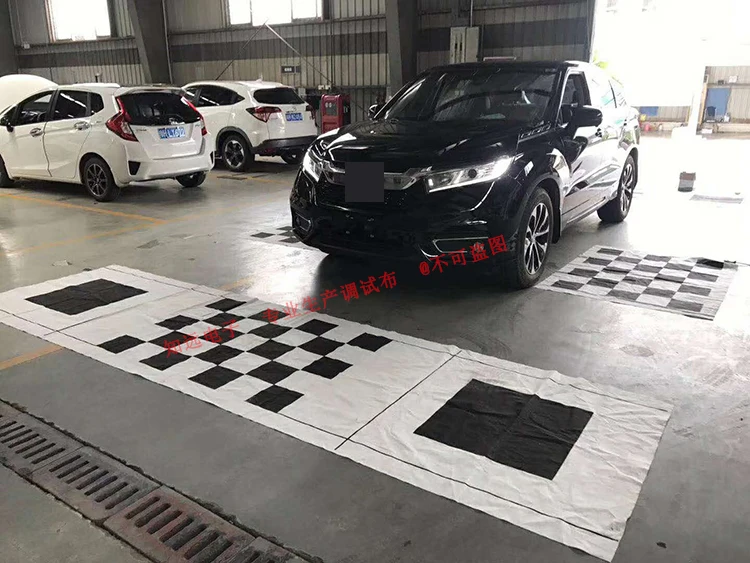 Car 360 Panoramic System Camera Calibration Clothes 2/4 Pcs Standard Debugging 440*120CM 3D Bird View Surround Check Safe Drive Car 360 Calibration Cloth