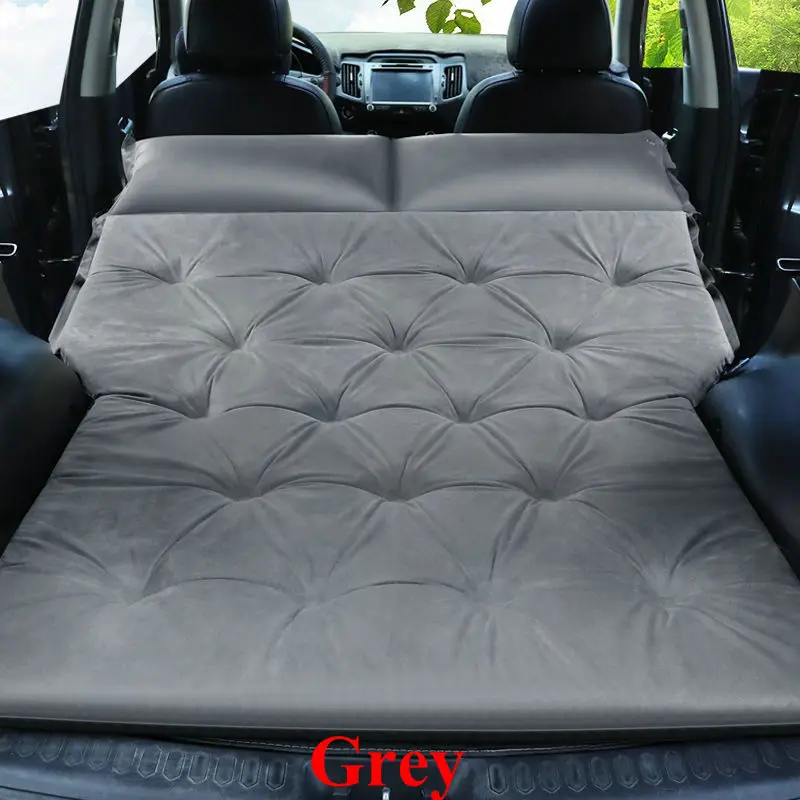 Car Air Mattress Travel Bed Car Back Seat Cover Inflatable Mattress grey 