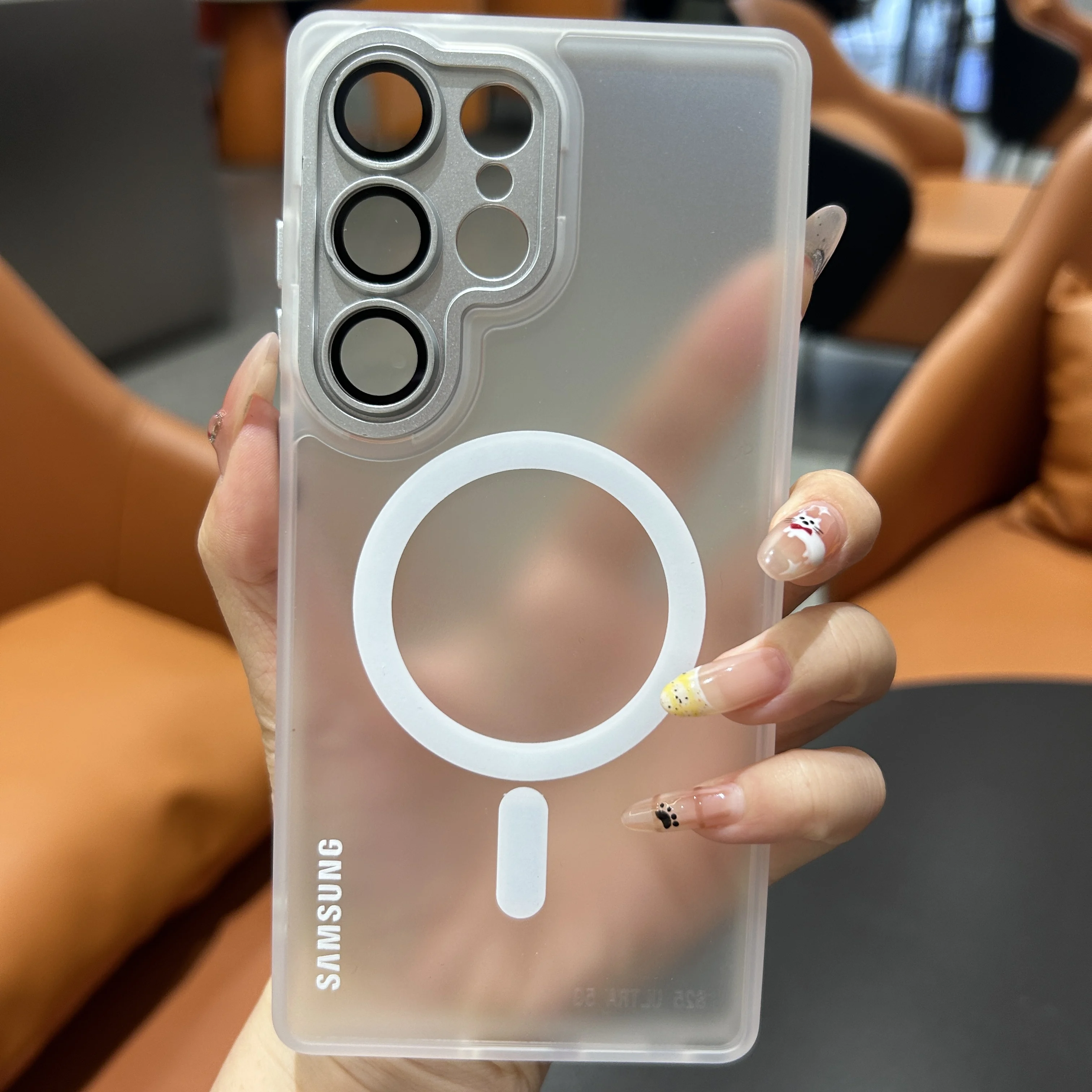 Translucent Magnetic Frosted Case with Lens Protection