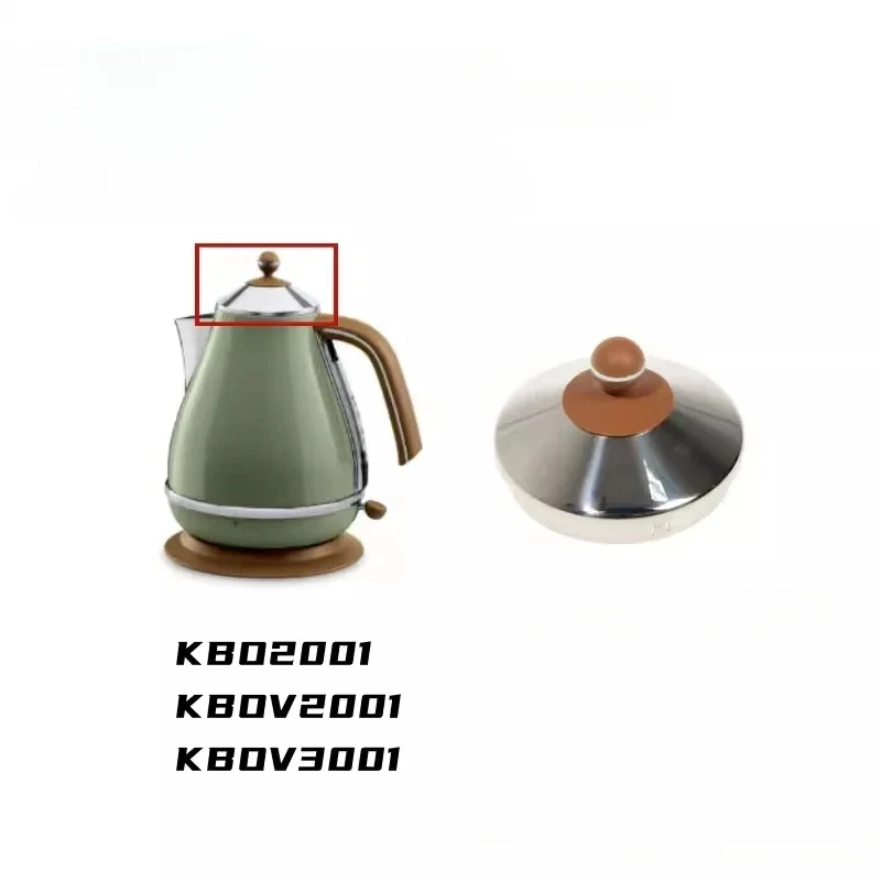 Stainless Steel Electric Kettle with Colored Lid, Coffee Kettle, KBO2001, KBOV3001, Accessories for Suitable for Delonghi