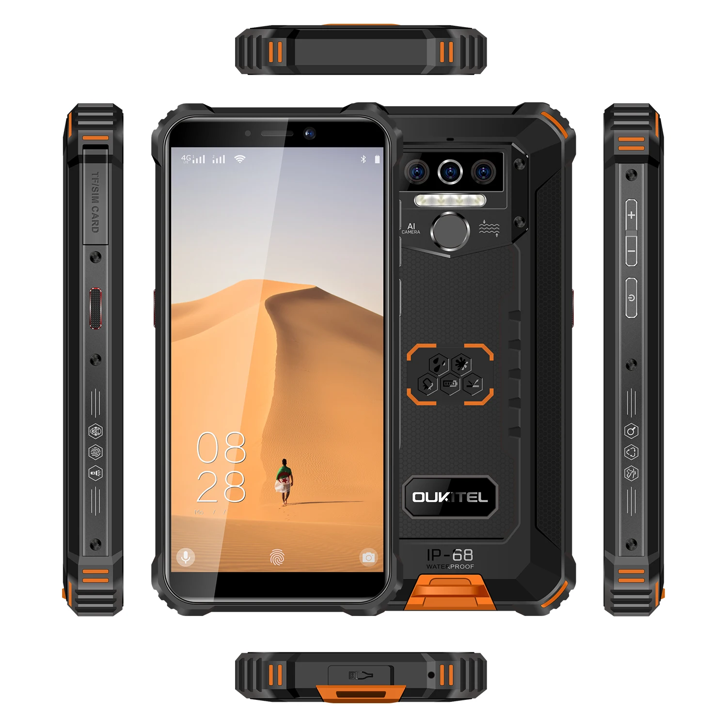 best android cell phone for the money Oukitel WP5 Pro IP68 Waterproof Rugged Phone 5.5-Inch 8000mAh Helio A25 Octa-Core 4GB 64GB Android 10 Triple Camera Smartphone xfinity mobile android phones Android Phones