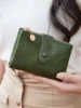 Minimalist Women's Wallet Short Three Layer Large Capacity Double Zipper Card Holder ID Card Credit Bank Card Holder Money Bag 1