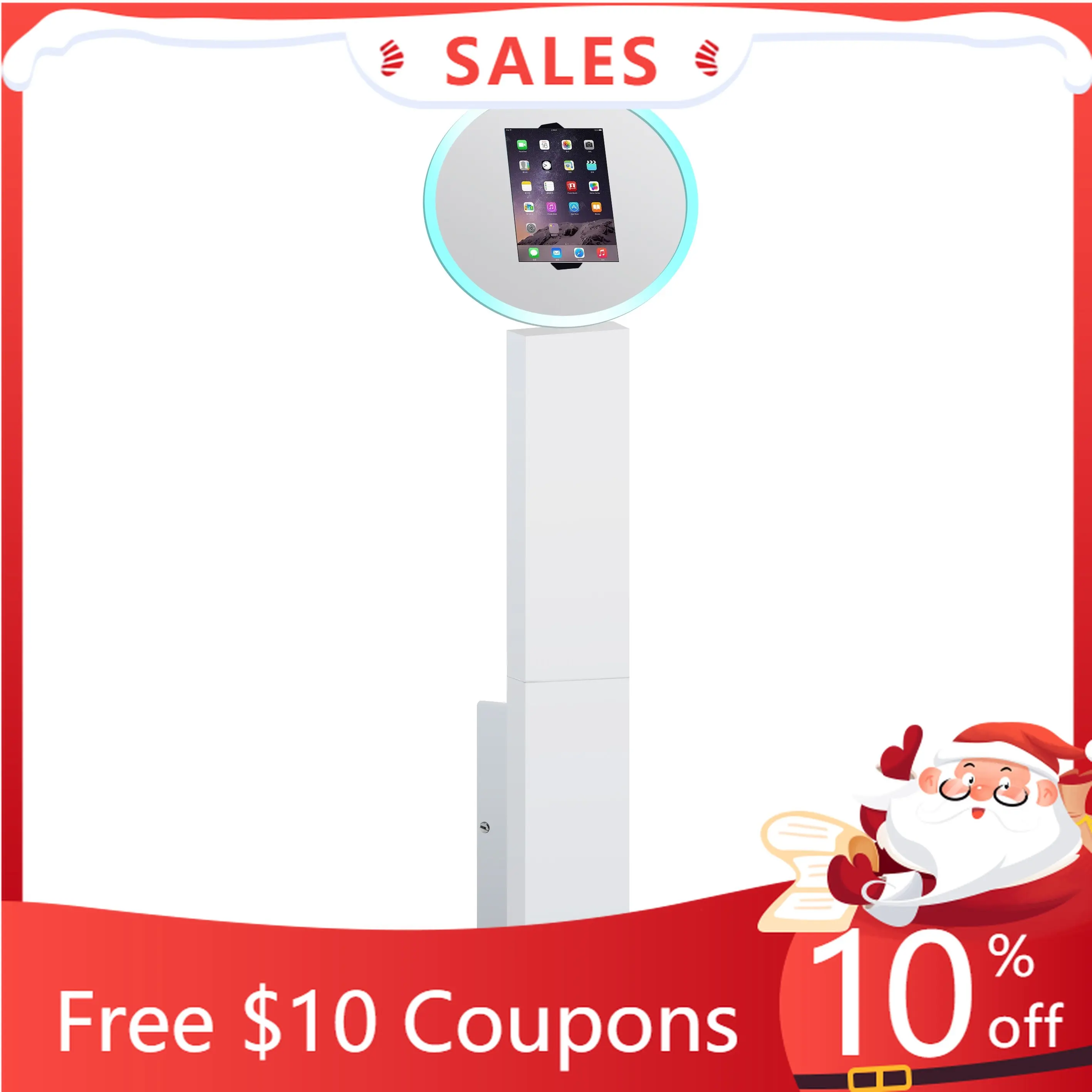 Portable IPad Photobooth Machine Wedding Party Event  Booth Shell  Air Pro Selfie    With LED Ring Light new jewelry box portable jewelry earrings ring bracelet packaging box high end proposal jewelry box storage box