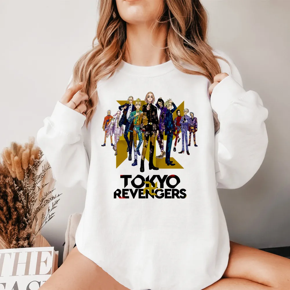 

Tokyo Revengers Manjiro Sano Chifuyu Matsuno Hoodies Fashion Women Winter Clothes Long Sleeved Streetwear