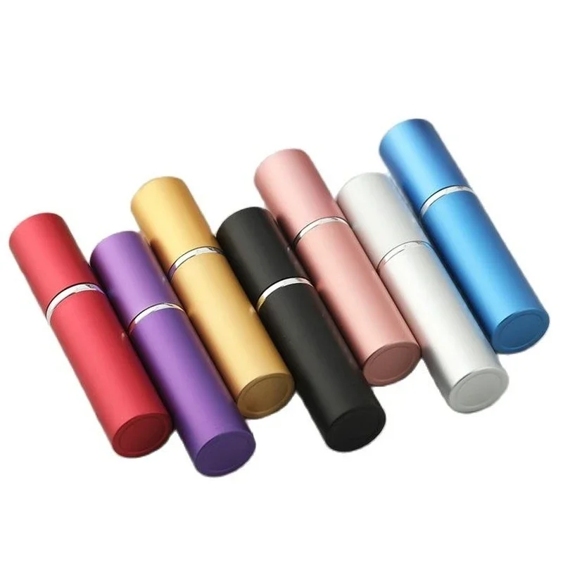 Portable Refillable Perfume Bottle With Atomizer Empty Aluminum Parfume Case Container Spray Bottle 5ml Travel