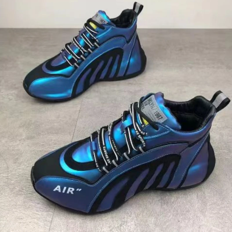 Men Fashion Sneakers Casual Lightweight Breathable Running Shoes Men Sneakers Lace-up Platform Sneakers Footwear Zapatos Hombre