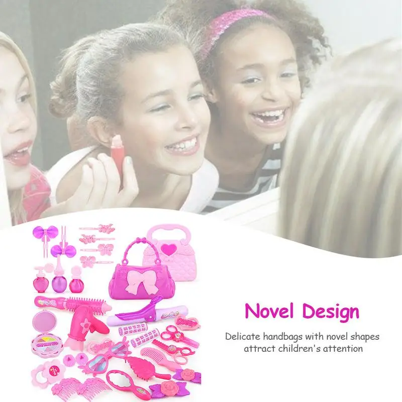 

Fashion Kids Cosmetics Make Up Set Safe Grooming Kids Makeup Set Portable Princess Beauty Pretend Play Toys For Girl Baby Toys