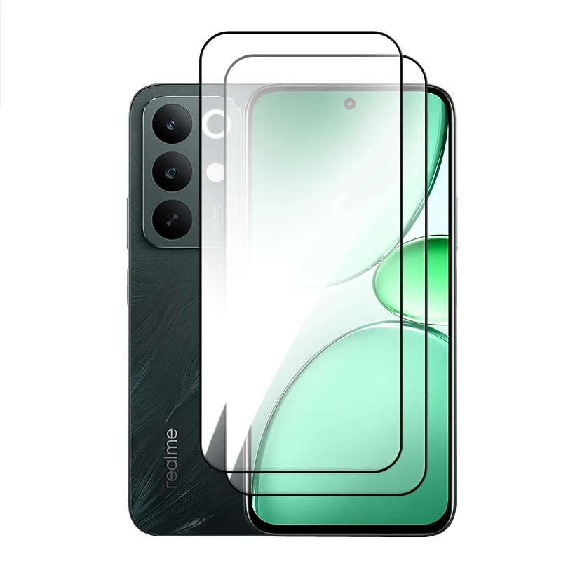 6-in-1 Premium Tempered Glass Screen Protector with Lens Film - Full Coverage 2.5D