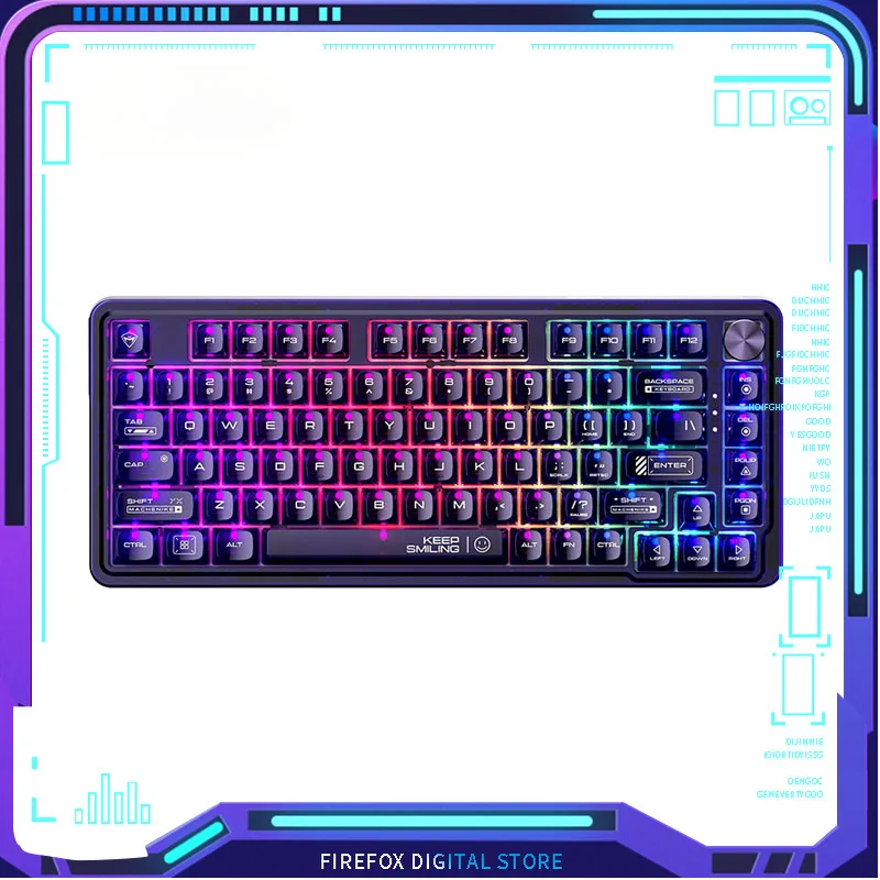 

Original K500F Mechanical Keyboard Tri-mode RGB Backlit PBT Gradient Gasket Ergonomic Compact Win Laptop Office Gaming Keyboard