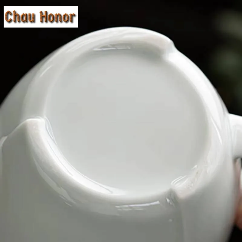 200ml Boutique White Porcelain Teapots Handmade Household Kungfu Teaset Ball Hole Filtration Beauty Pot Tea Ceremony Accessories