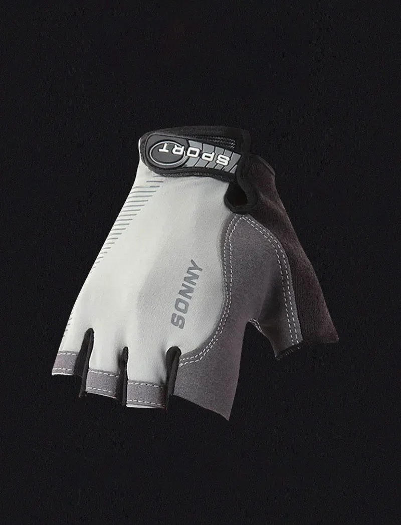 Cycling Gloves fingerless gloves 1Pair Half Finger Cycling Gloves Anti-slip Anti-sweat Gel Bicycle Riding Glove Shock Proof Road Mountain Bike Gloves for Men