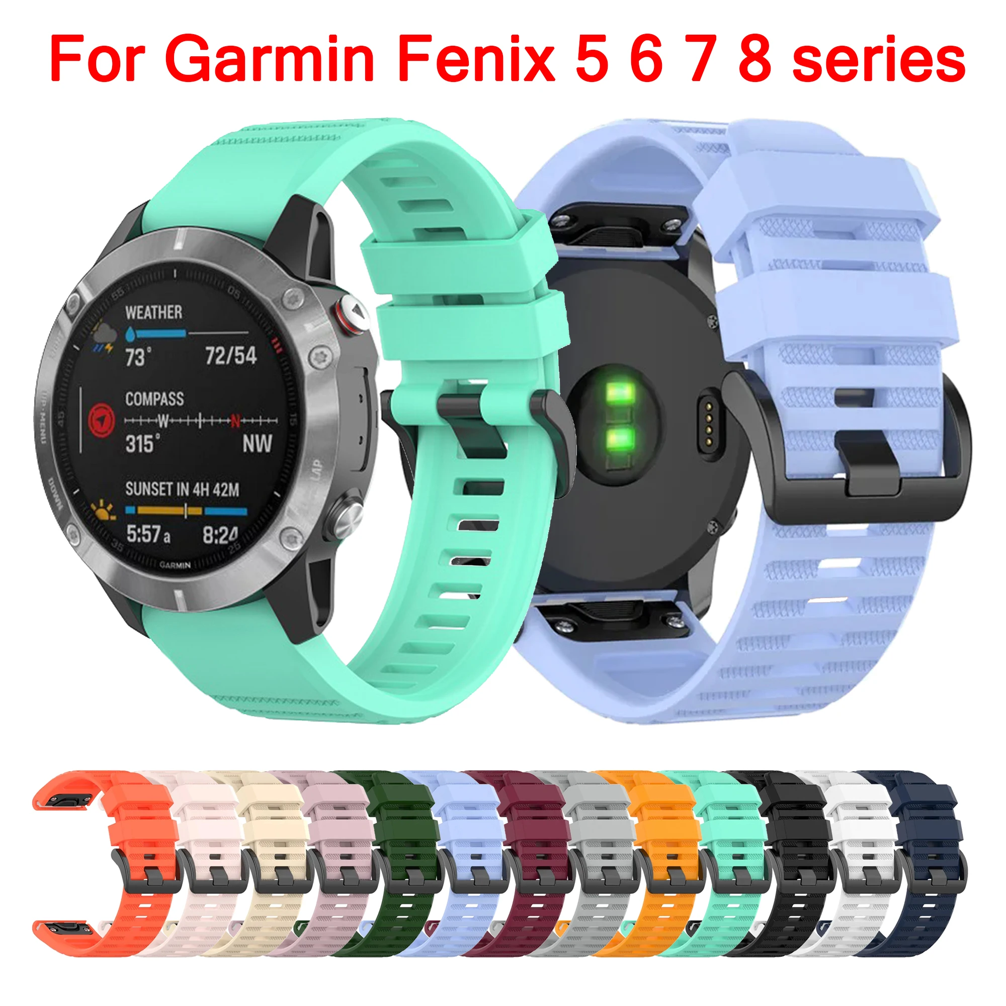Premium Silicone Watch Strap - QuickFit, Multi-Size Options, Durable and Versatile Design
