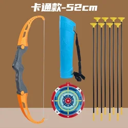 Children's Archery Adventure Set with Suction Cup Arrows for Outdoor Fun and Stress Relief (Orange 8Arrows Set)