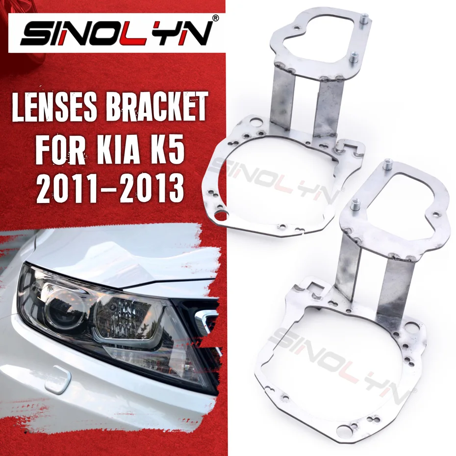 

Mounting Brackets For Kia K5 2011-2013 Headlight For Hella 3R/Koito Q5 Bi Xenon/Bi LED Projector Lenses Frame Hardware Adapter