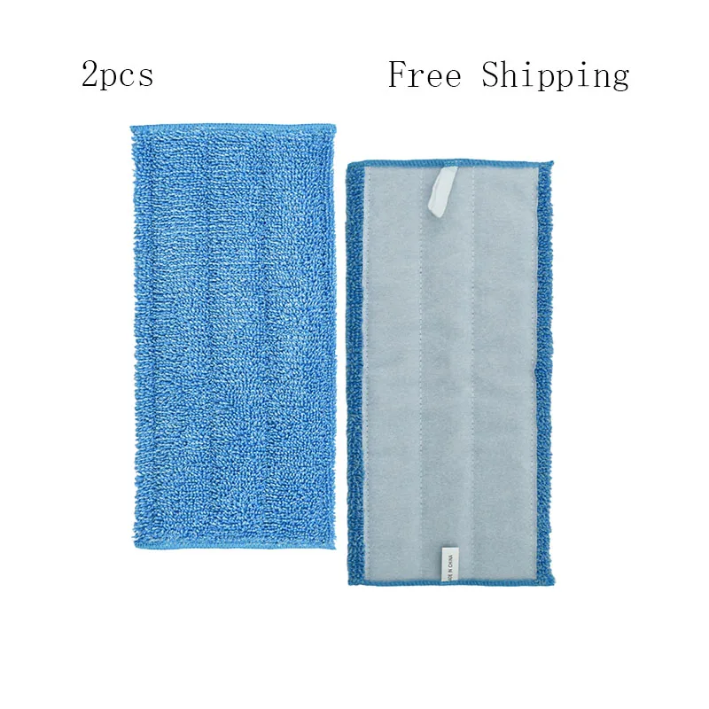 2pcs Steam Cleaner Thicken Mop Pads,Quality Microfiber Mop Cloths Accessories For Swiffer WetJet 2pcs replacement spare hepa parts for genius invictus 1 0 x9 filter handheld cordless vacuum cleaner filter accessories