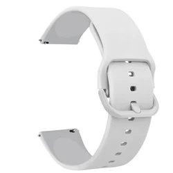 Premium Silicone Watch Strap, 20mm or 22mm - Versatile Comfort and Style for Your Watch (White)
