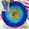 300g Segment Dyed Pure Cotton Yarn Gradient Cake Thread Lace Segment Dyed Thread Hand Weaving DIY Shawl Dresses Baby Sweaters 2
