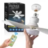 LED 30W ceiling fan light E27 with remote control for dimming, suitable for living room, study, household use, 85-265V 1