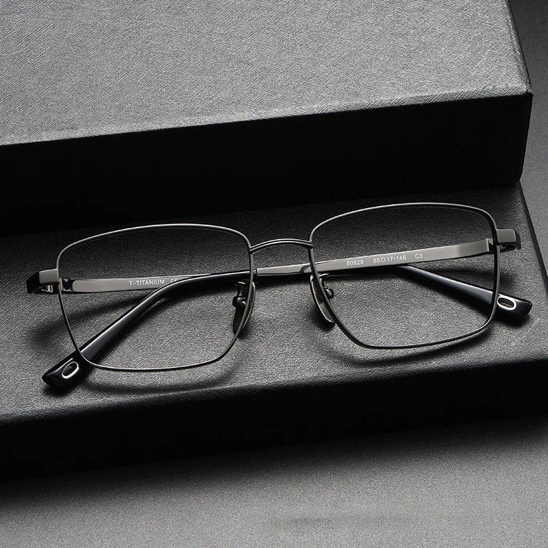 

Vintage Pure Titanium Square Glasses Frame Male Myopia Prescription Eyeglasses Frame Woman Retro Ultraight Man Luxury Eyewear
