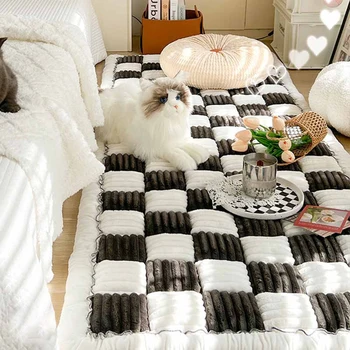 Dog Bed Mat Warm Pet Cat Scratchable Blanket Anti-slip Washable Cushion Sofa Couch Cover Protector For Large Dogs Pet Supplies 1