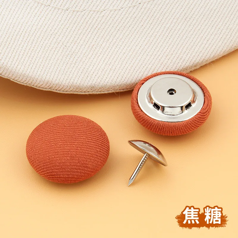 5PCS Colourful Not Removeable Sew-free Hat Cap Button Round Snap Button Repair Peaked Cap 6