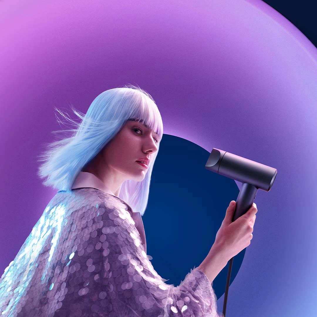 Xiaomi Mijia High Speed Hair Dryer H700 MNGS01SK 102,000 rpm Negative Ion Hair Care Smart Temperature Control HD Color Screen 5
