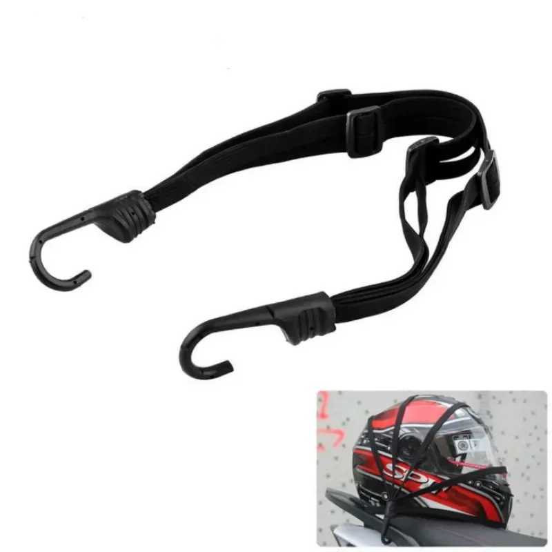 90CM Motorcycle Helmet Straps Motorcycle Accessories Hooks Luggage Retractable Elastic Rope Fixed Strap Motos Helmet Luggage Net