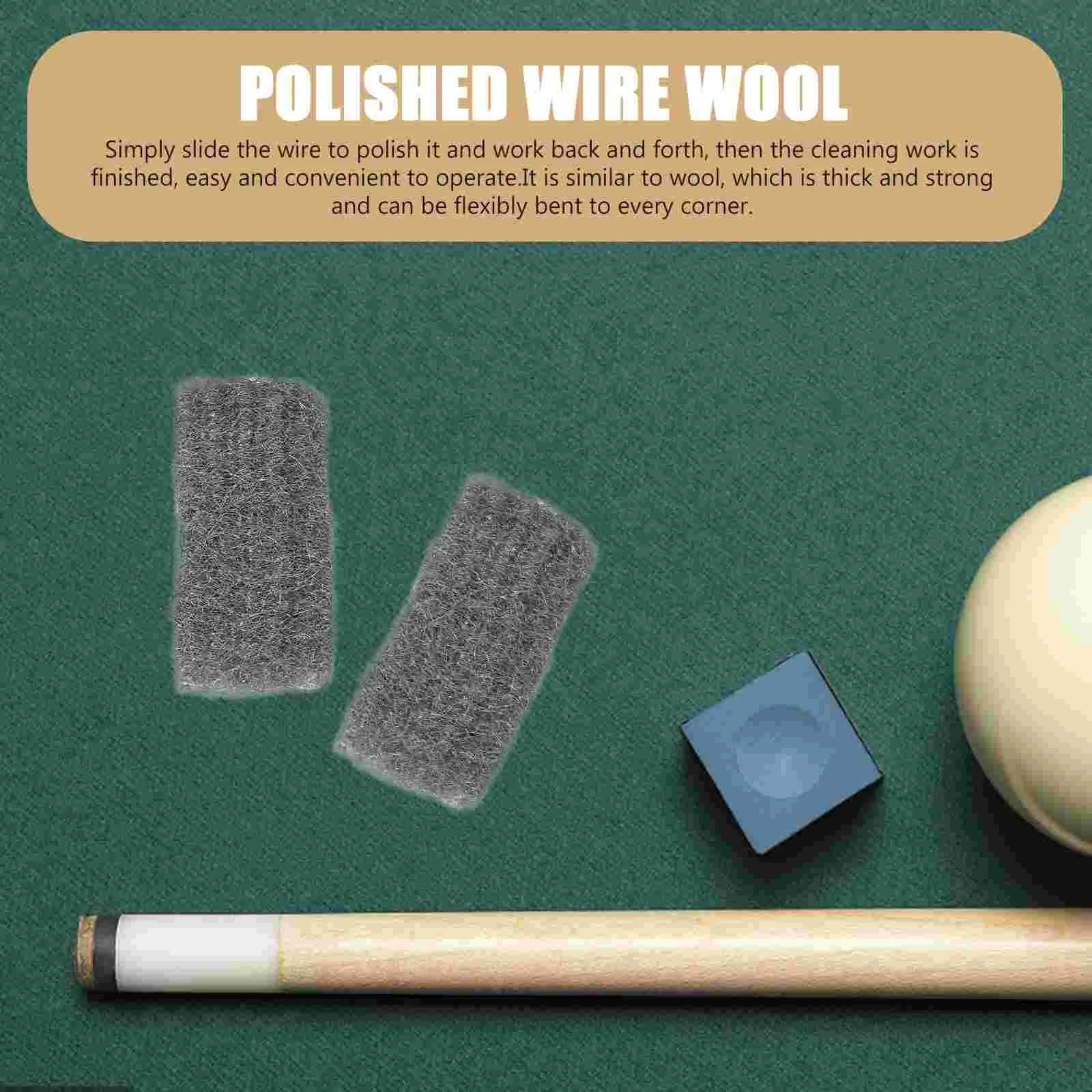 5 Pcs Steel Wire Billiard Rod Sandpaper Pool Cue Accessories Snooker Balls Polisher Entertainment Gaming Supplies