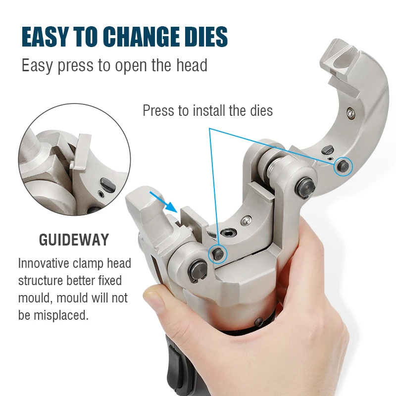 PA-1632 High Power Hydraulic Mini Battery Powered Pipe Crimping Tool Li-ion Rechargeable Tool Stainless Steel Pipe Crimper wire crimping tools