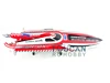 G30H 30CC Red Fiber Glass 70KM/H Gasoline Racing Toucan ARTR Remote Control  Boat W/ Radio System Toucan Model THZH0053-SMT8 5